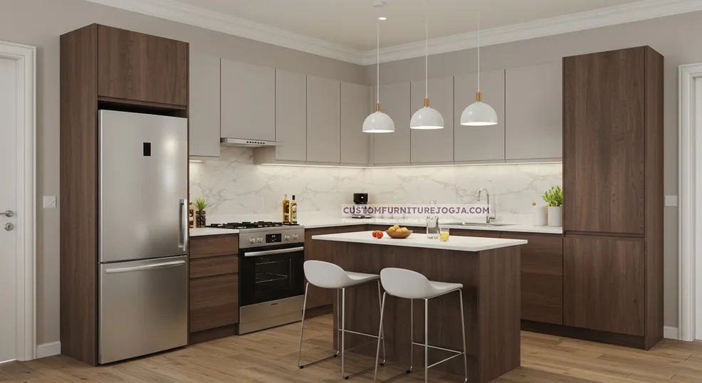 Jasa Pembuatan L shape Kitchen Set Jogja